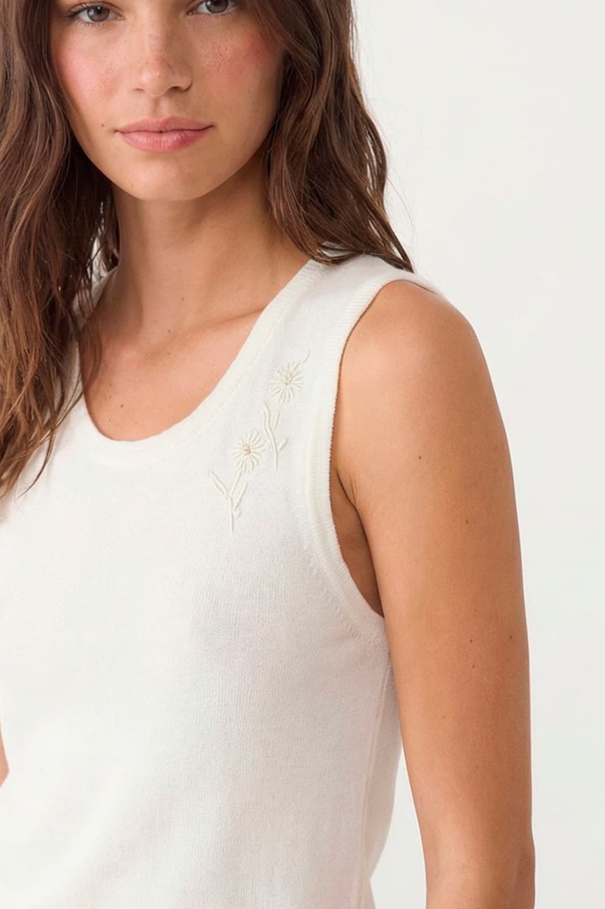 SN2638 - MUSCULOSA TEJIDA ZINNIA